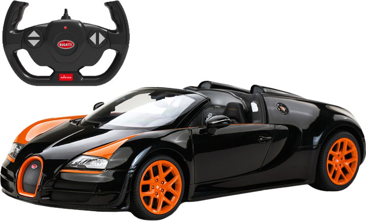 

Машинка Rastar Bugatti Grand Sport Vitesse 1:14 Черная (4540021)