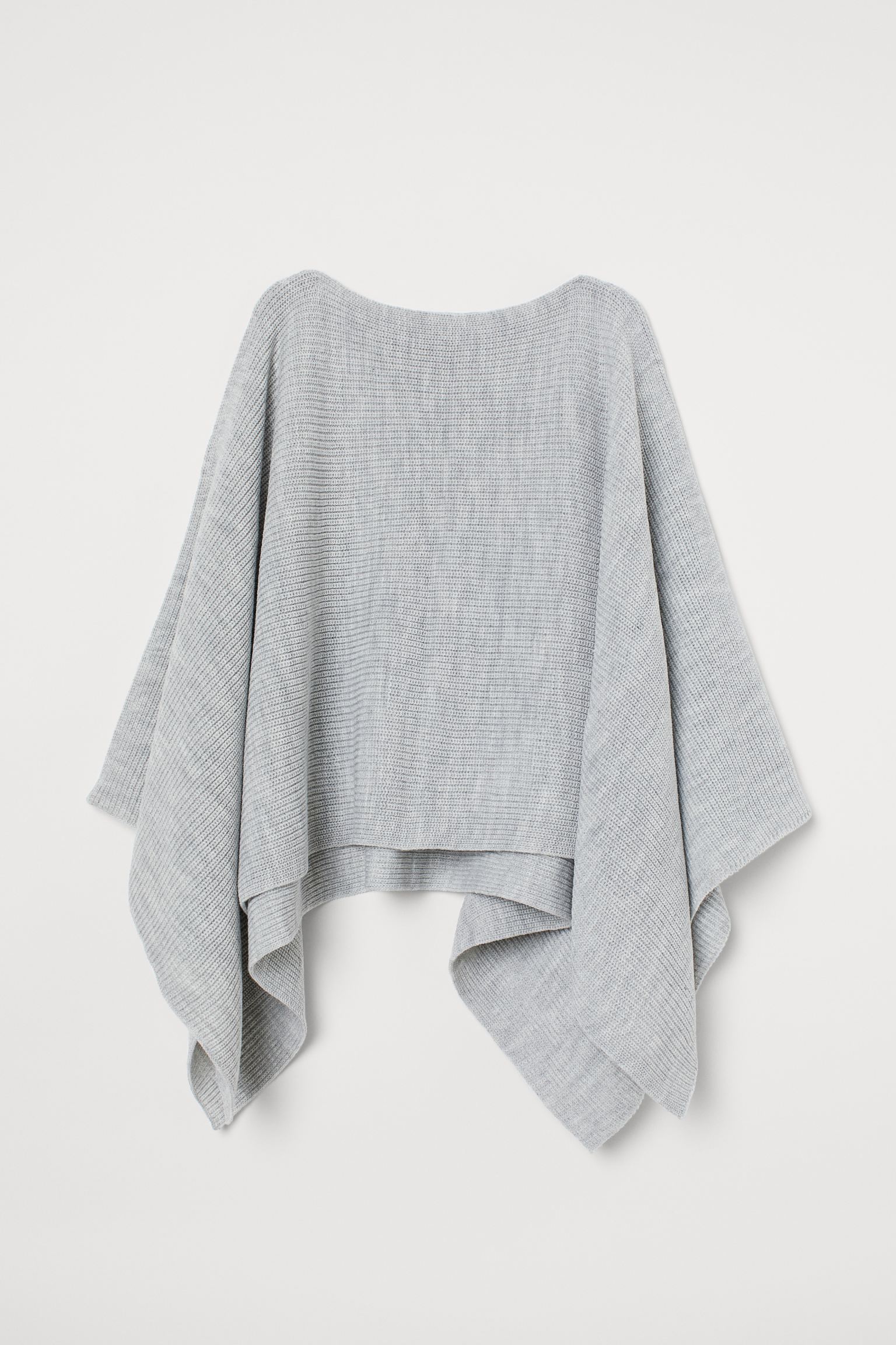 

Пончо H&M S M серый меланж 23079213482