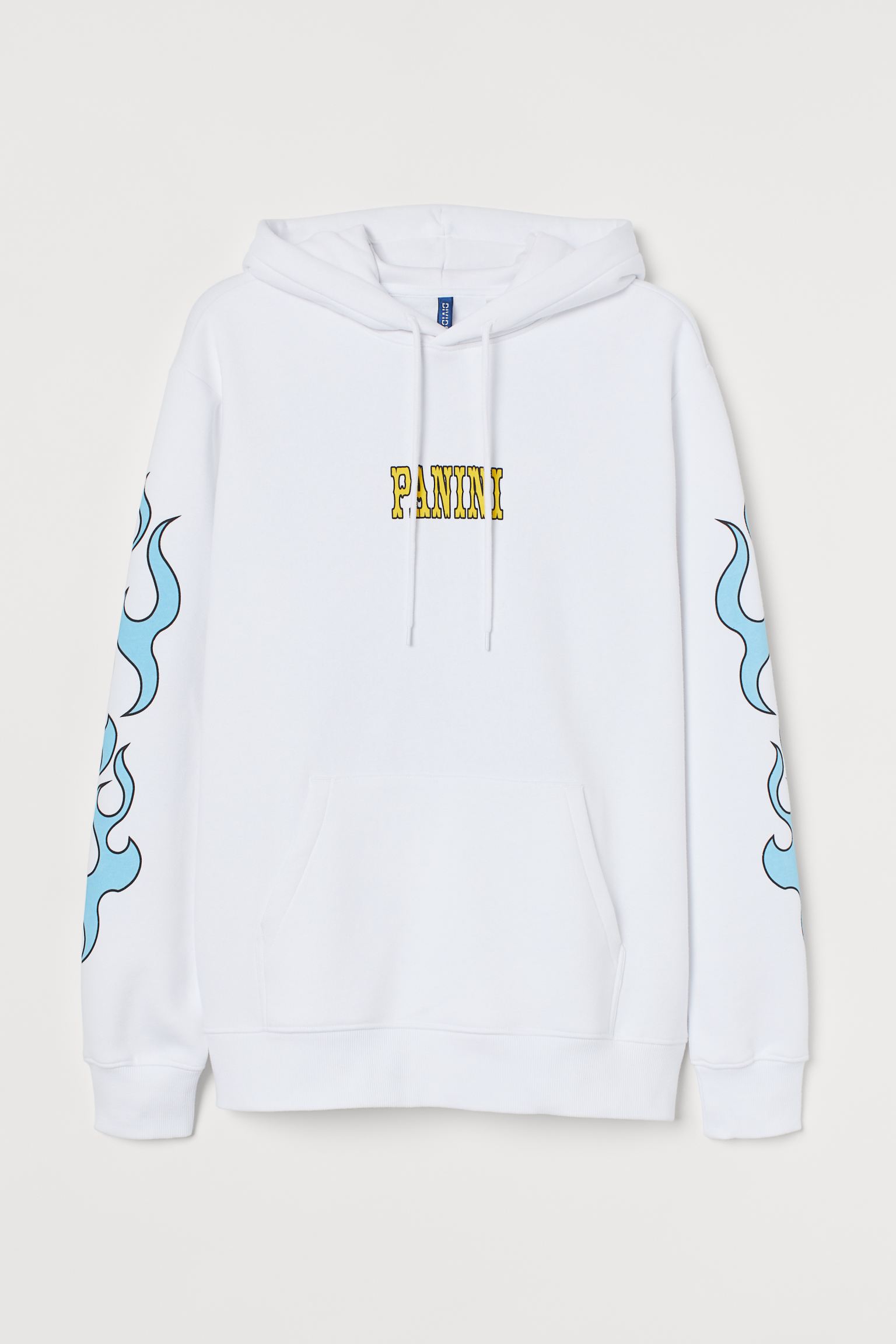 

Худи H&M M белый принт 210789199622