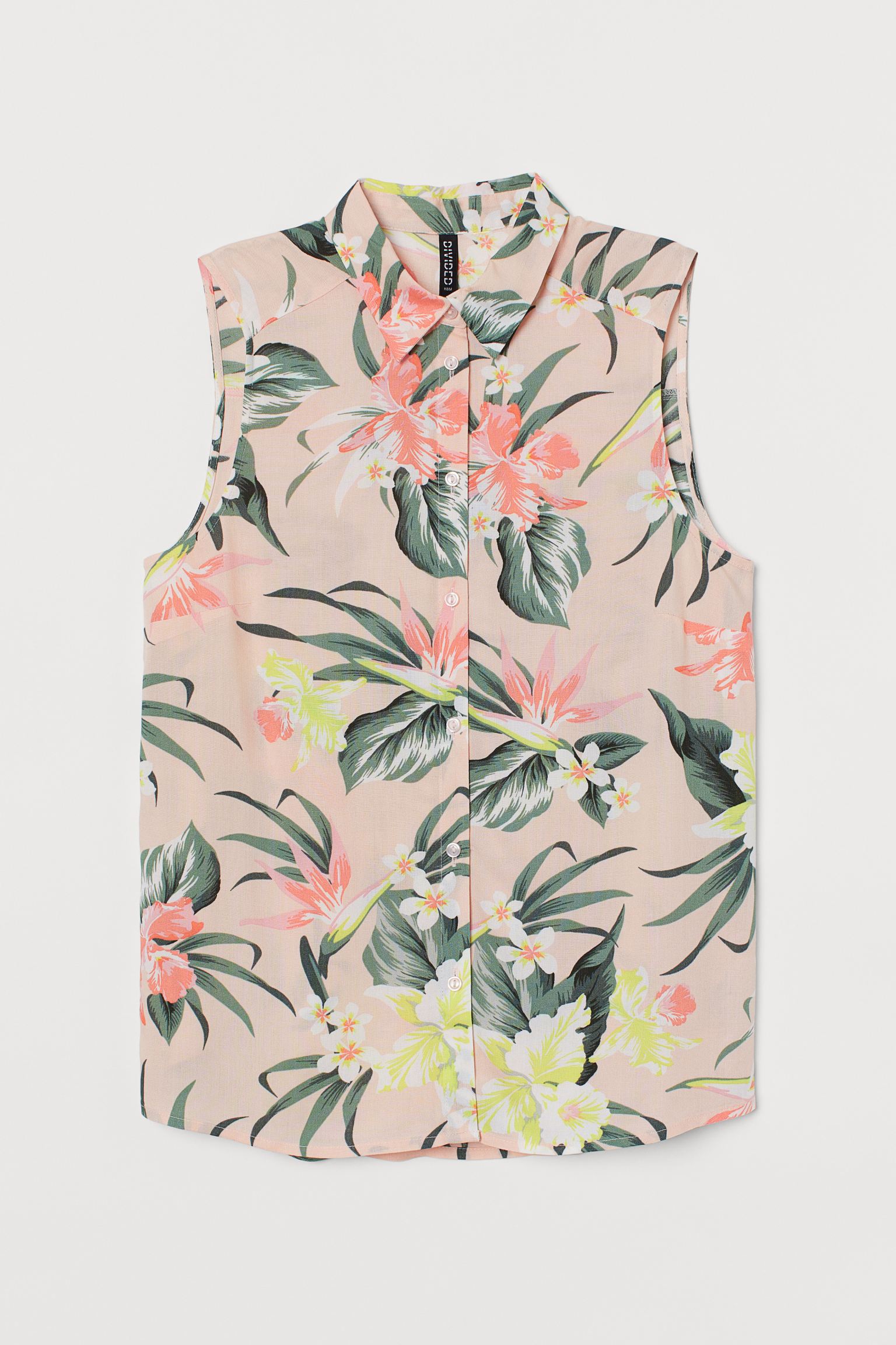 

Блуза H&M 36 розовый цветы 10038574271