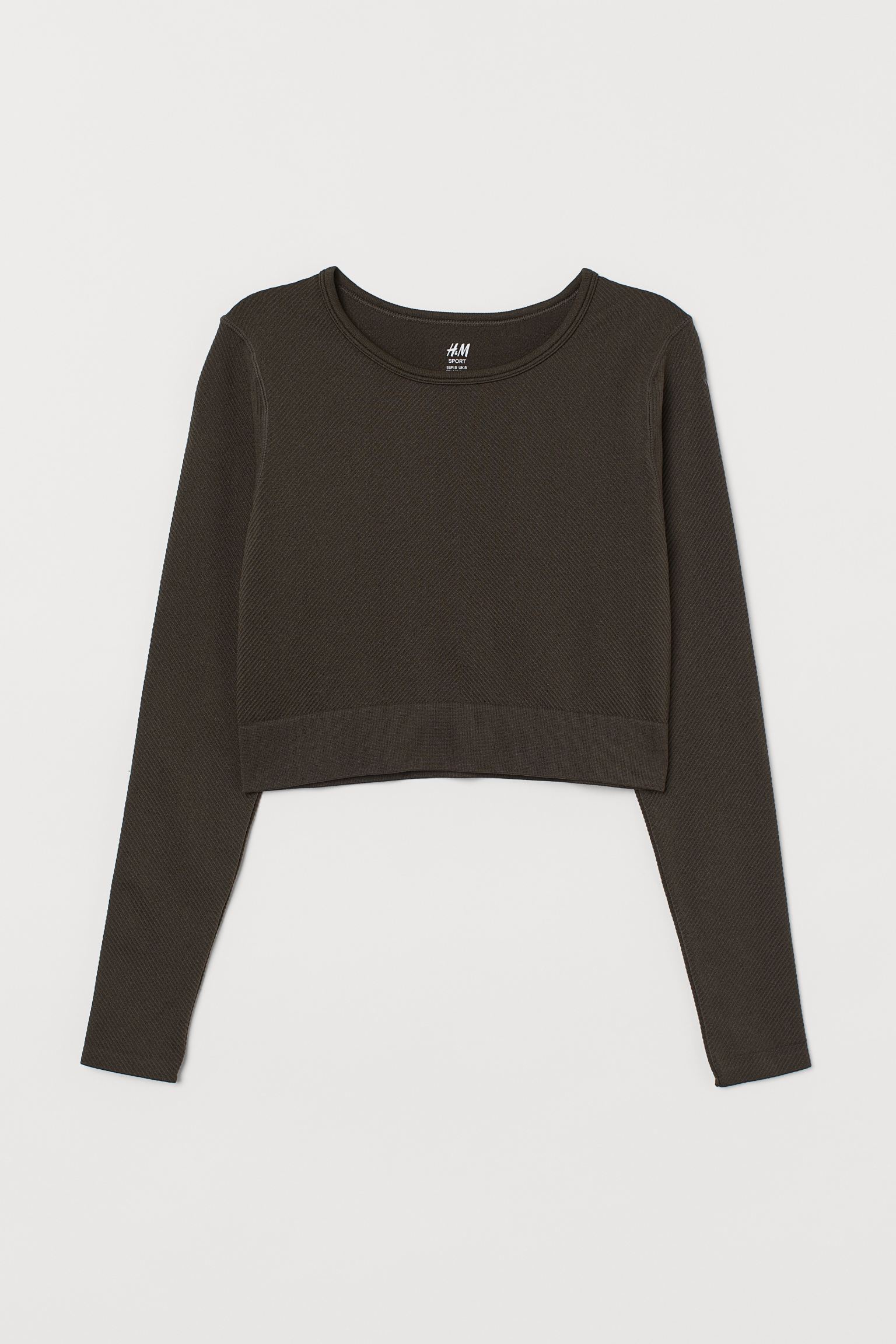 

Спортивный лонгслив H&M  темно зеленый 17079244532, Спортивный лонгслив H&M S темно зеленый 17079244532