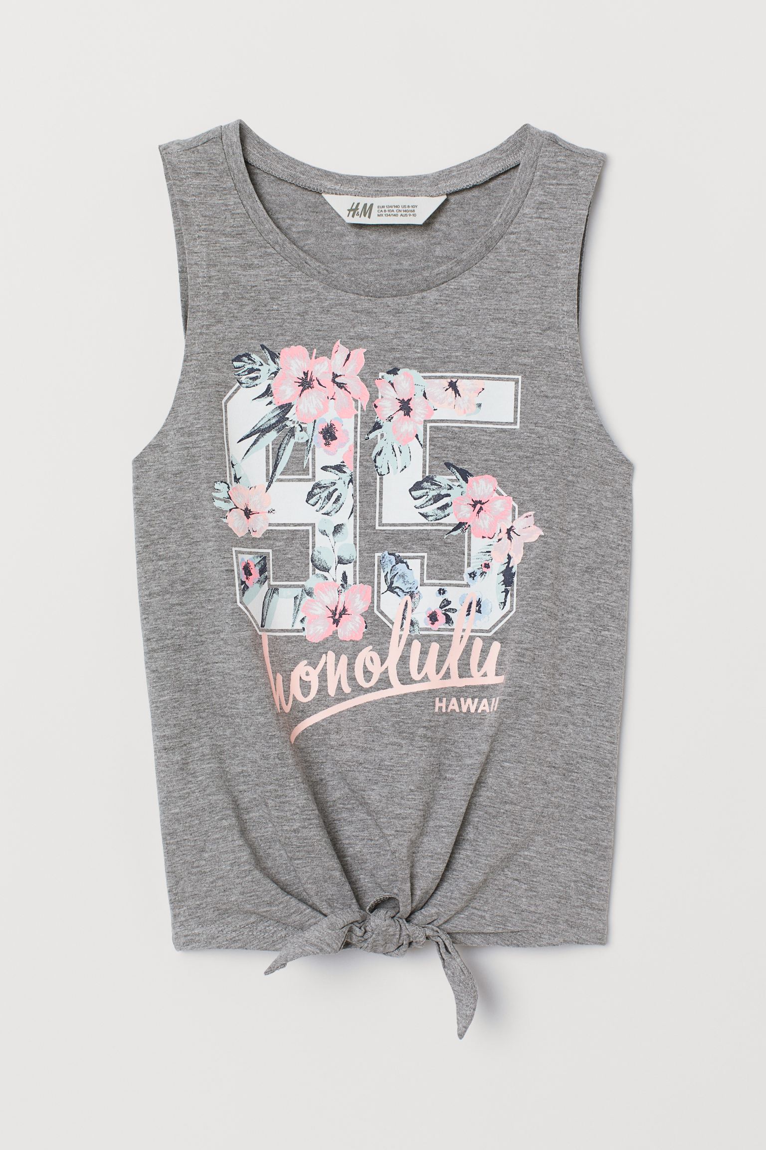 

Майка H&M 146 152см серый принт 26076992009