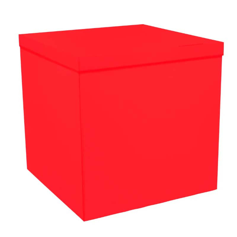 

Коробка-сюрприз червона 70*70*70см 50509