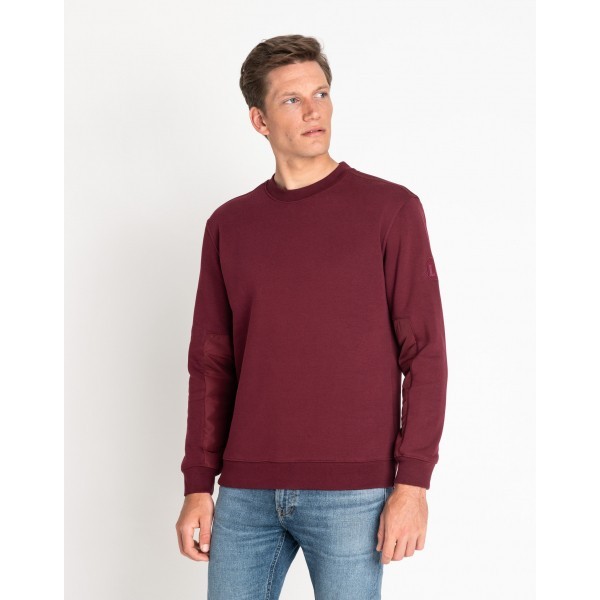 

Свитшот Lee Colorblock Crew Sweatshirt Regular Fit Бордовый XXL-00