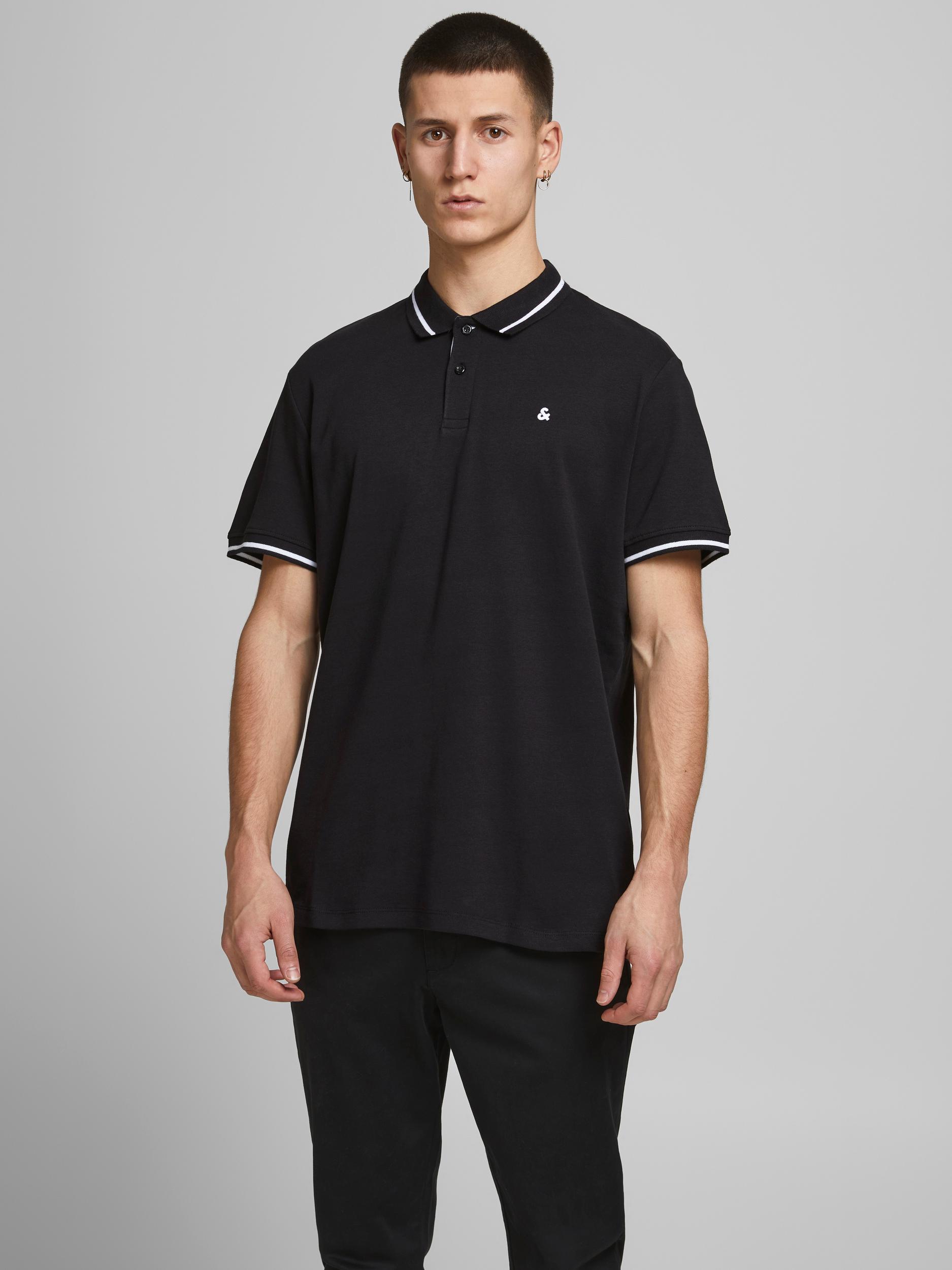 

Поло Jack&Jones JERSEY 12180891 Black  черный, Поло Jack&Jones JERSEY 12180891 Black XL черный
