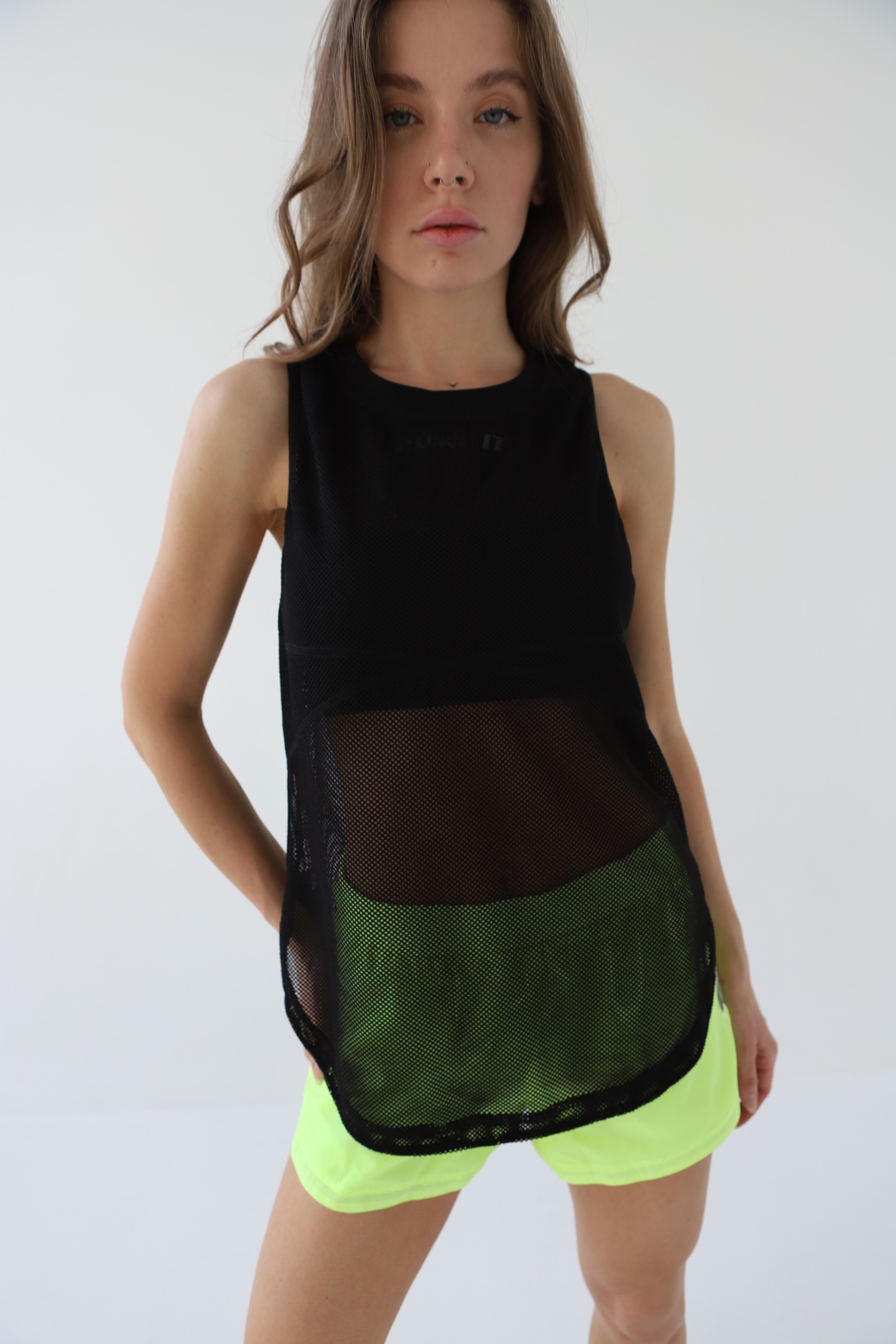 

Oversized майка из сетки Pump It TS2 S-M Черный