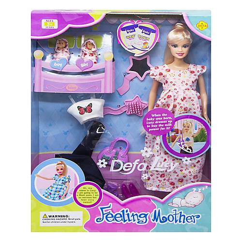 

Кукла с младенцами платье в цветочек DEFA (8009) DEFA (8009)