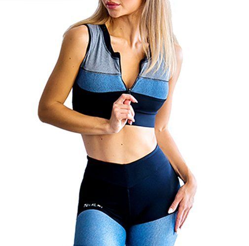 

Топ для фитнеса T102-C33/34 TotalFit M Серо-голубой