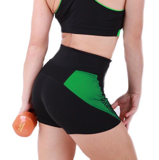 

Шорты спортивные H21-C6 TotalFit S Черно-зеленый