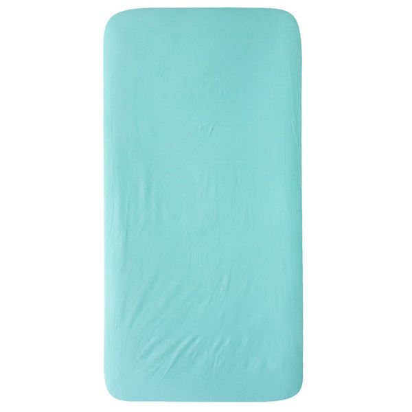 

Детская однотонная простынь на резинке Royal Dream Мятная 90х180 см Мятный люкс хлопок сатин (00023Прост-9)