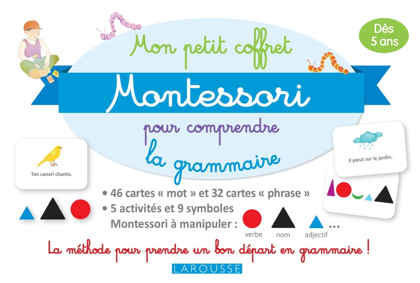 

Mon petit coffret Montessori pour comprendre la grammaire - Larousse - 9782035946935