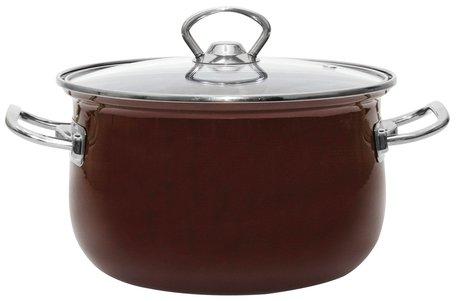

Кастрюля с крышкой Infinity Brown SCE-P750-6667328 22 см 5 л