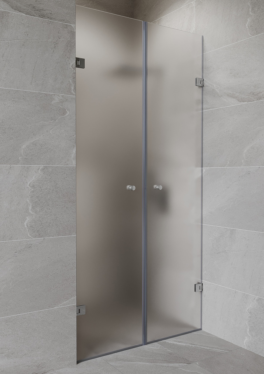 

S-Mix Двустворчатые душевые двери матовые, 2000*1400мм Д2-М