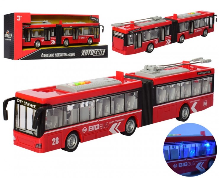 

Транспорт Троллейбус АвтоСвіт AS-2628 Красный (BAM004167)