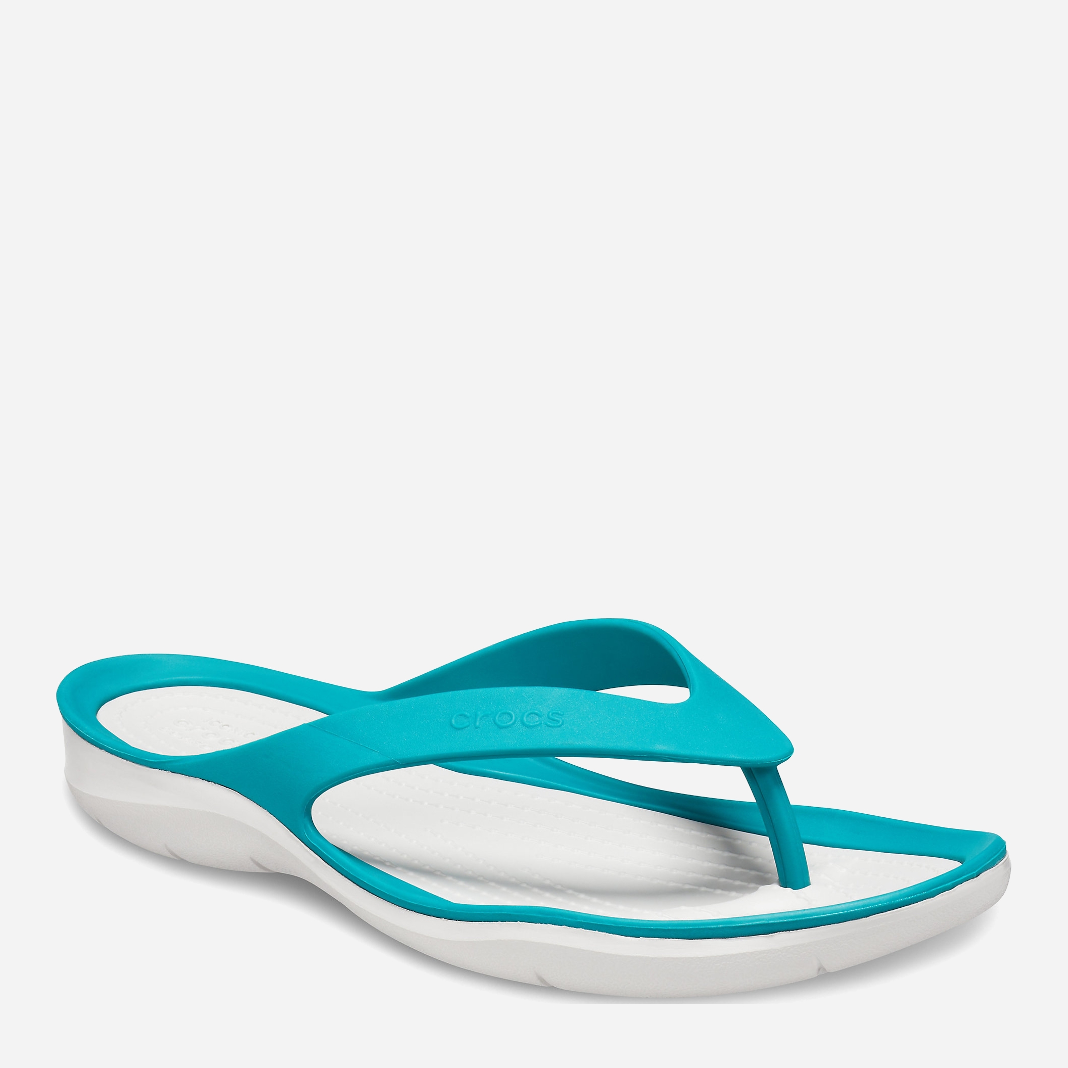 

Вьетнамки Crocs Swiftwater Flip 204974-3TR-W9 39 25 см Juniper/Pearl white