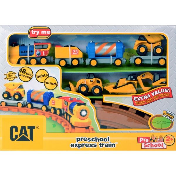 

Железная дорога Toy State CAT со светом и звуком для дошкольников. (80408) (80408)