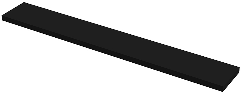 

Полка DC Gina 1385х204х32 мм Черная