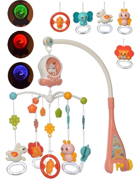 

Подвеска Карусель Bambi HE0311-0312 на кроватку, розовый (BAM004186)