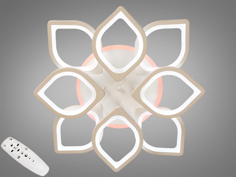 

Люстра Потолочная люстра с диммером и LED подсветкой S8073/4+4 WH LED 3color dimmer, 145W (LI400271)