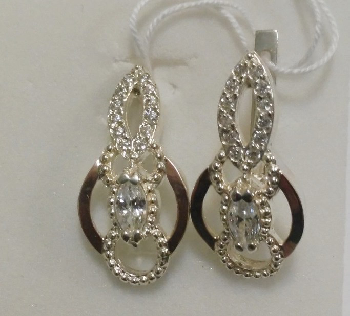 

Серьги из серебра и золота Кристи, 0290.10