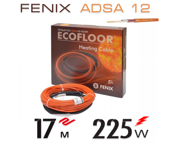 

Нагревательный мат кабель Fenix ​​ADSA 12 - 17 м.п.