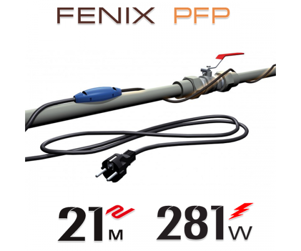 

Нагревательный кабель двужильный Fenix ​​PFP 12 Вт / м со встроенным термостатом - 21 м.п.