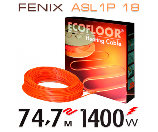 

Нагревательный кабель Fenix ​​ASL1P 18 Вт - 74,7 м