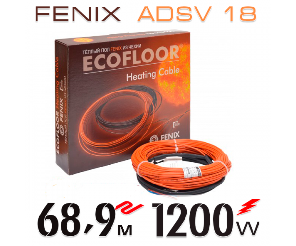 

Нагревательный кабель Fenix ​​ADSV 18 Вт - 68,9 м