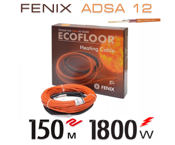 

Нагревательный мат кабель Fenix ​​ADSA 12 - 150 м.п.