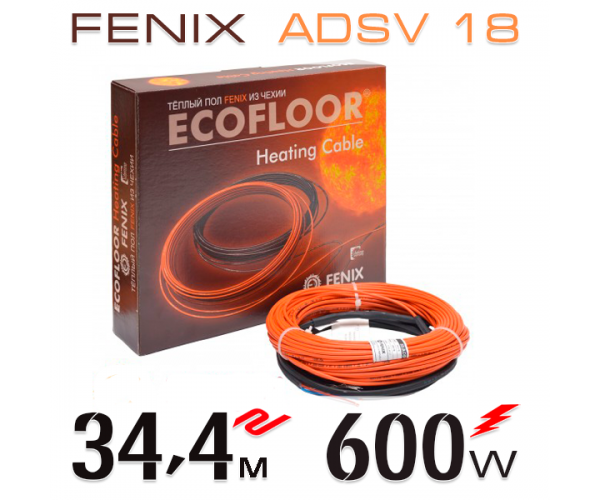 

Нагревательный кабель Fenix ​​ADSV 18 Вт - 34,4 м