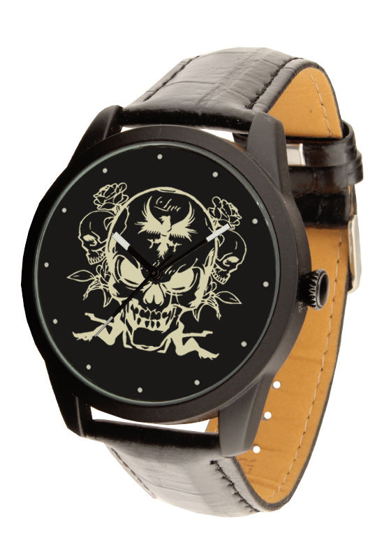 

Мужские наручные часы Череп (Men 283 black Skull Motorbike)