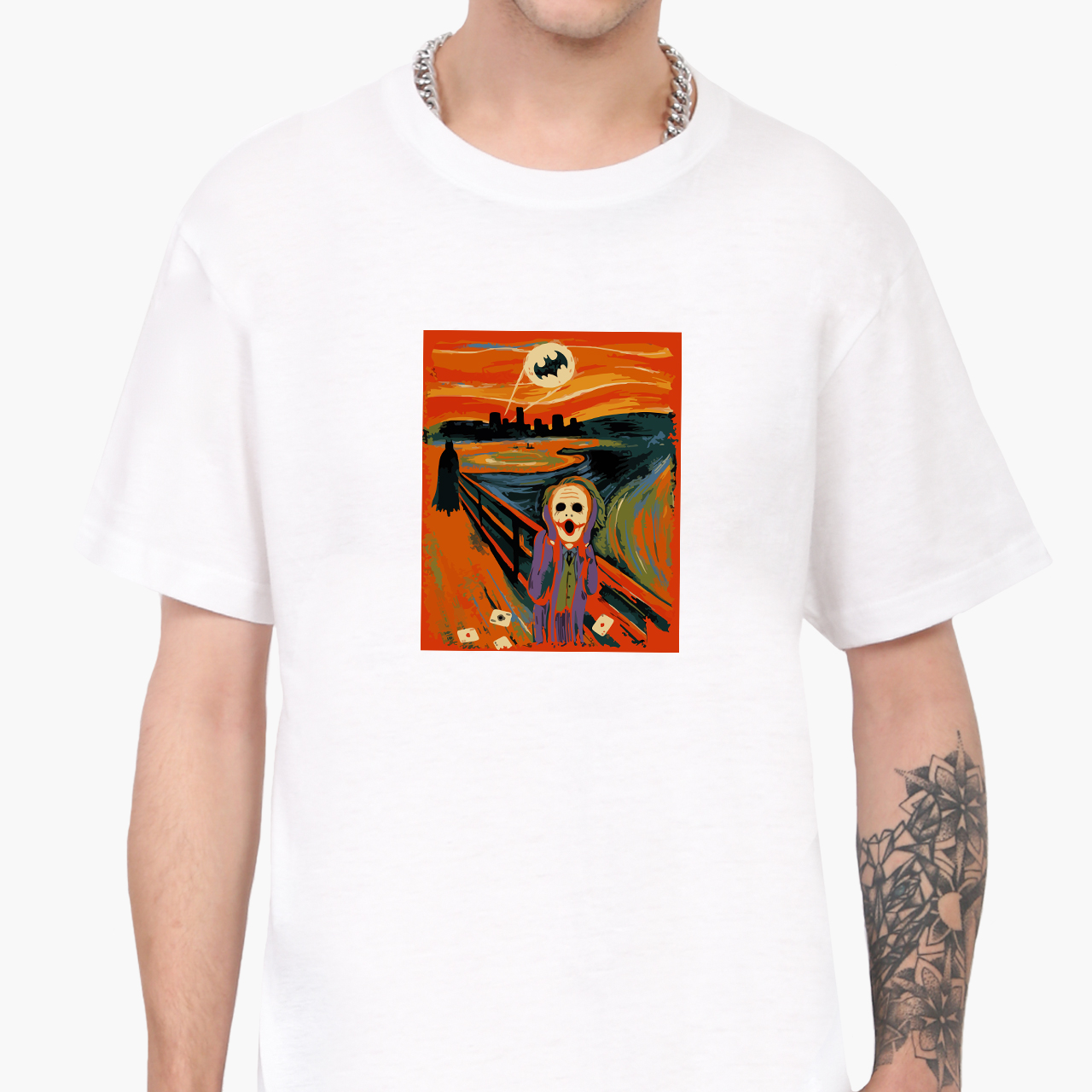 

Футболка мужская Винсент Ван Гог Крик Эдварда Мунка (Vincent van Gogh Scream by Edvard Munch) (9223-2966-7)  Белая, Футболка мужская Винсент Ван Гог Крик Эдварда Мунка (Vincent van Gogh Scream by Edvard Munch) (9223-2966-7) M Белая