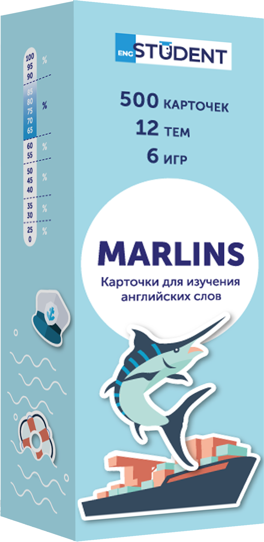 

Карточки для изучения английского языка English Student Marlins (9786177702459)