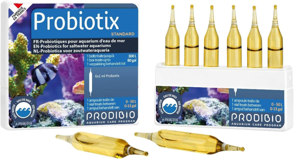 

Пробиотический комплекс для регулярного использования при подменах воды Prodibio Probiotix 6 ампул