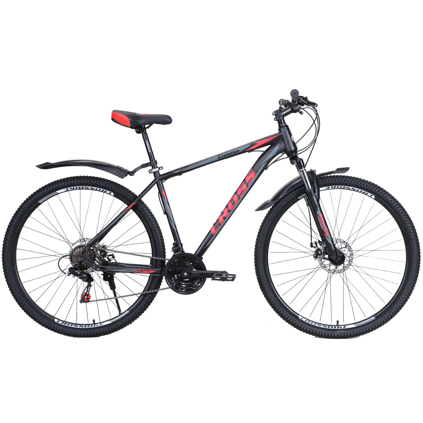 

Велосипед 27.5" CROSS EVOLUTION 17" черный-красный