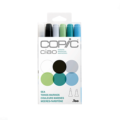 

Набор маркеров Copic Ciao Set "Sea" (22075669)