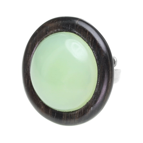 

Кольцо Nature Bijoux из нефрита и тигрового дерева 19-22021