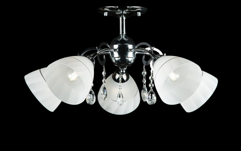 

Люстра с плафонами Ray L80087/5 (CR) (AN001646)