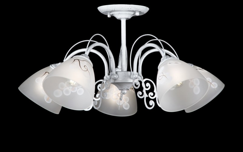 

Люстра с плафонами Ray L80092/5 (WT+SL) (AN001642)