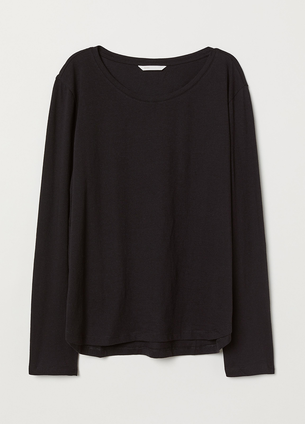 

Лонгслив H&M M Черный 0728185