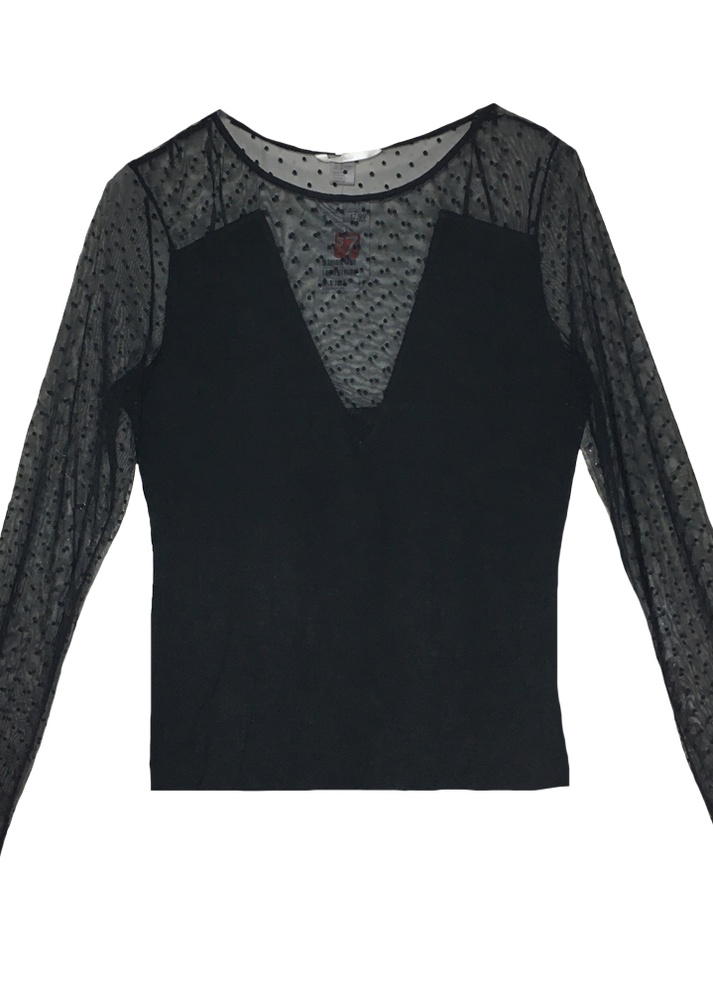 

Блуза H&M M Черный 0422486_горошек_01