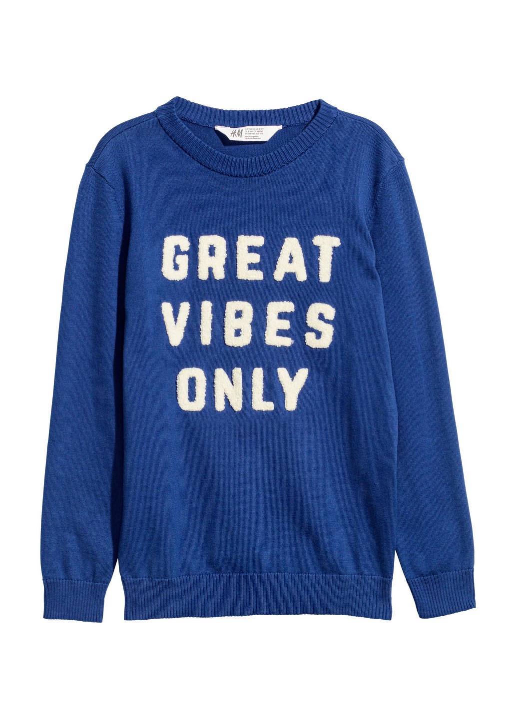 

Джемпер H&M 158/164 Синий 0549852_бел.надпись
