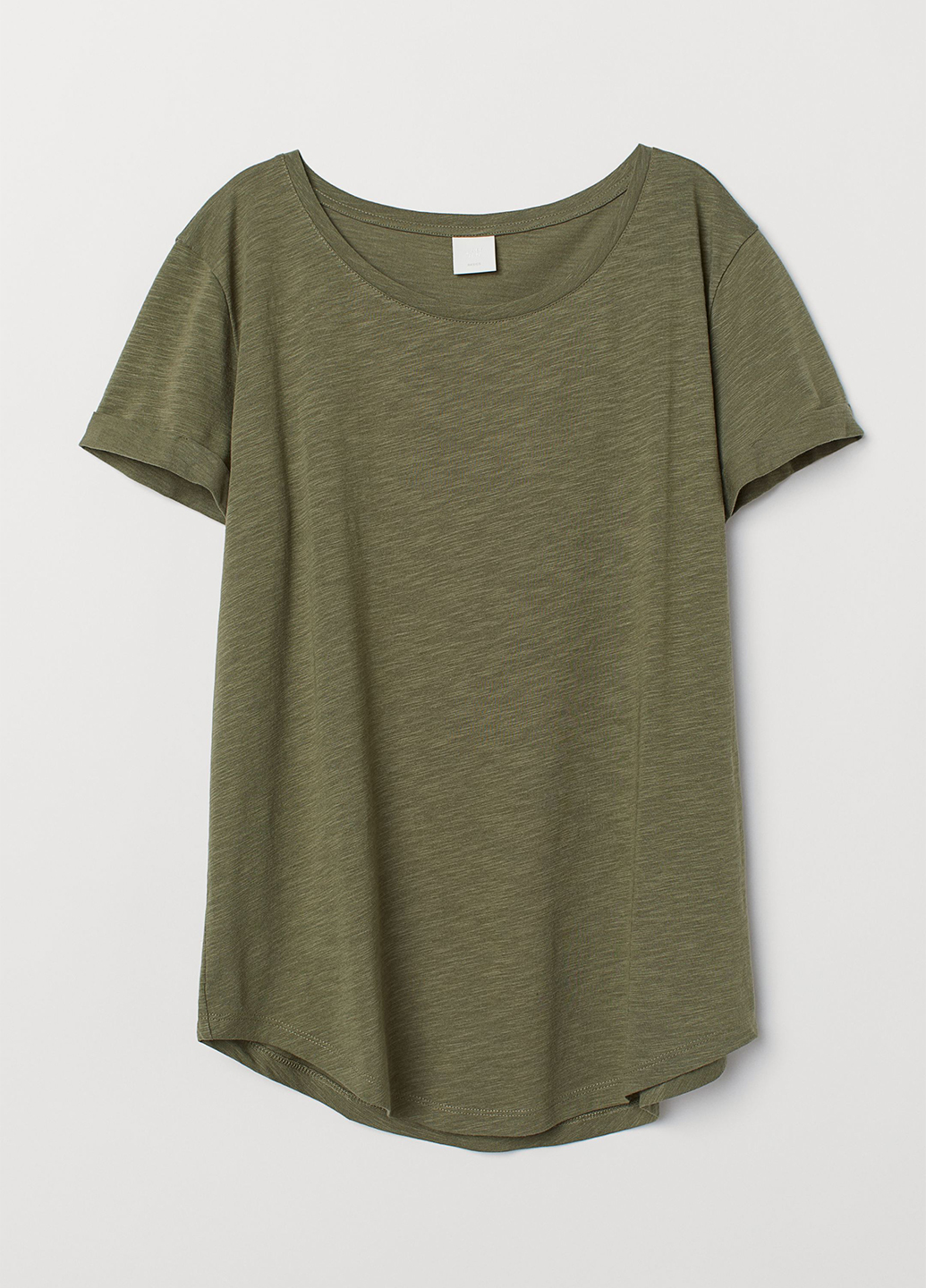 

Футболка H&M  Хаки 0554598_хаки_01, Футболка H&M XS Хаки 0554598_хаки_01