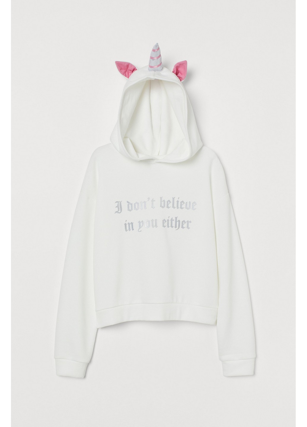 

Толстовка H&M S Белый 0804691_единорог