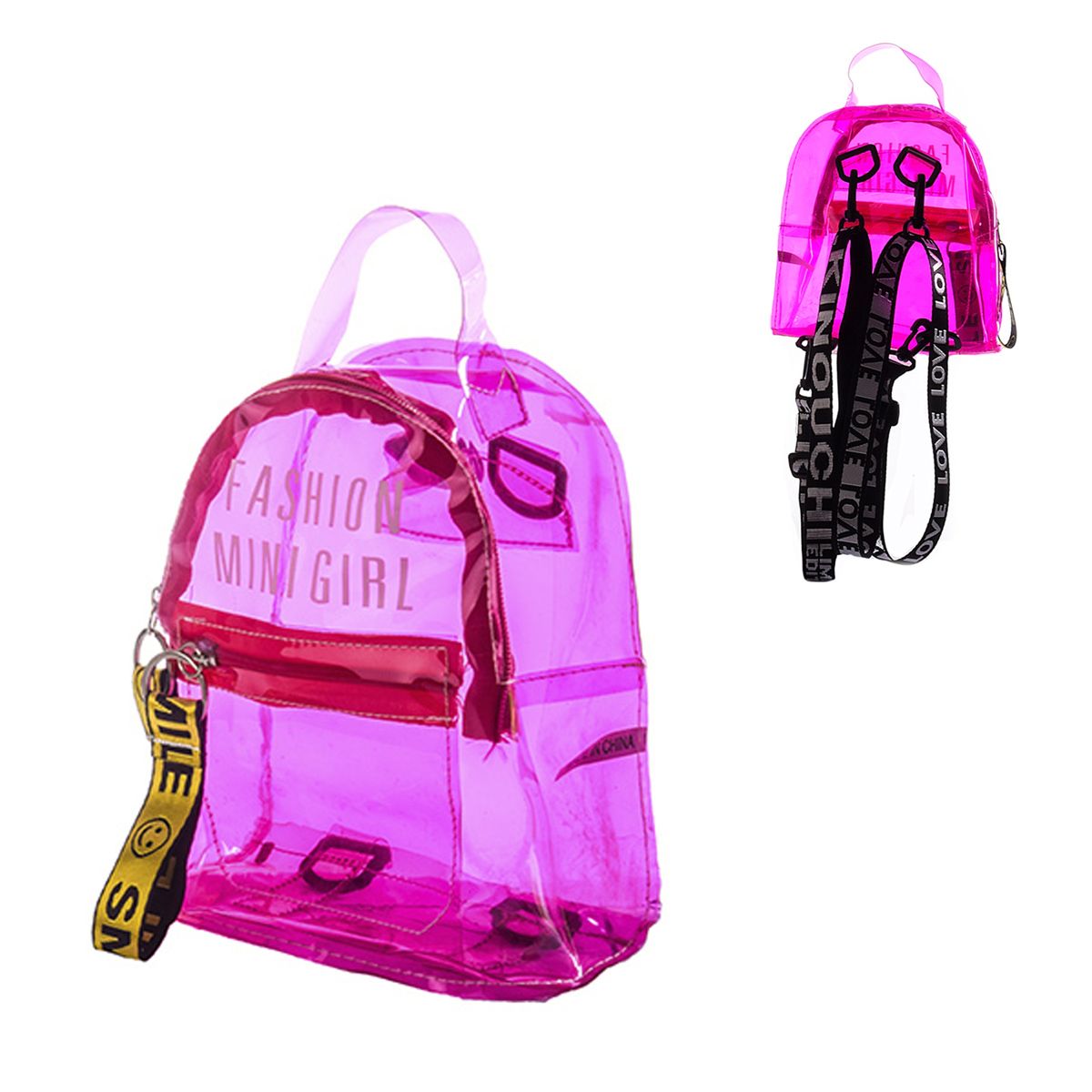

Рюкзак прозрачный Fashion mini girl розовый MiC