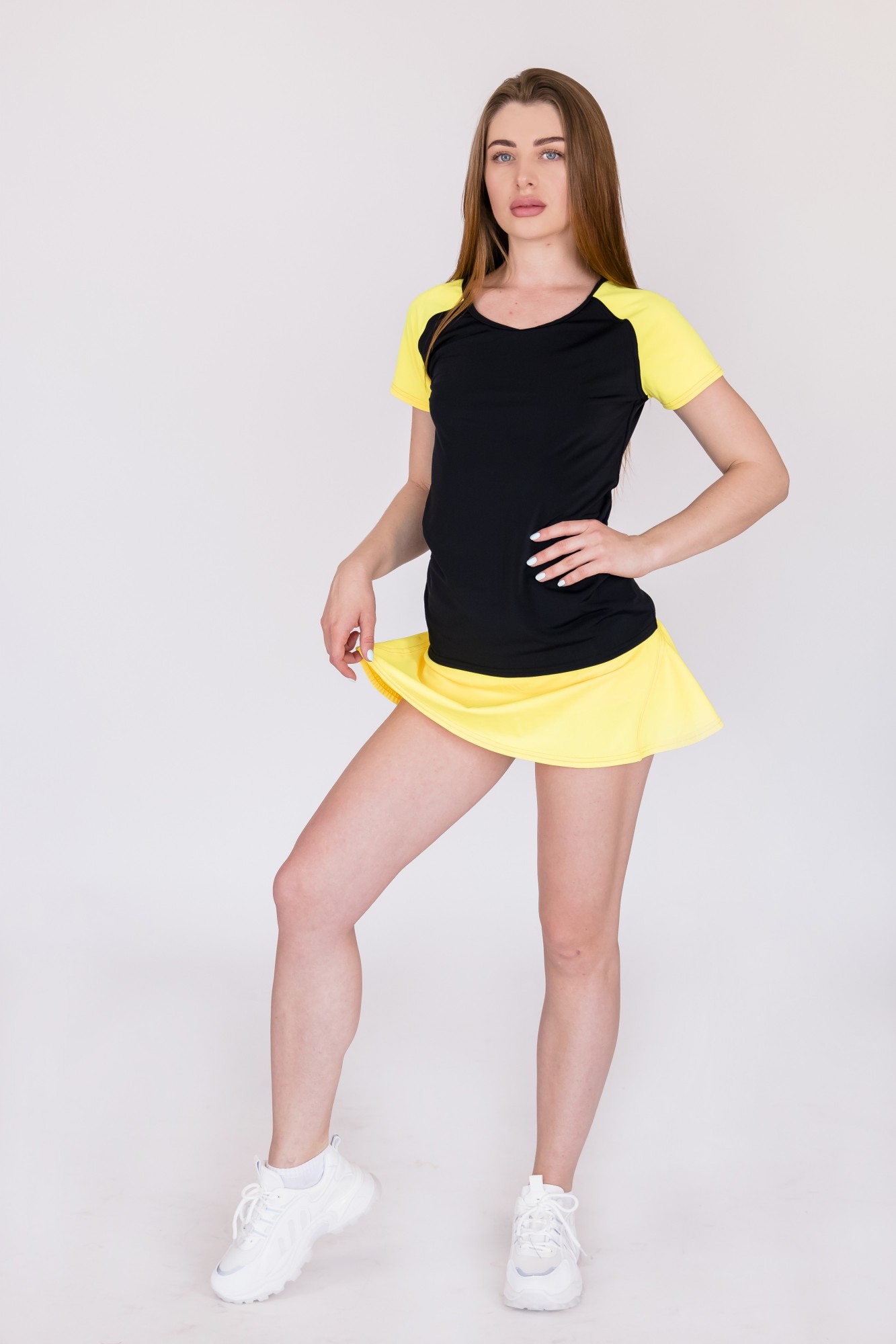 

Футболка FitU спортивная женская Reglan yellow желтый M