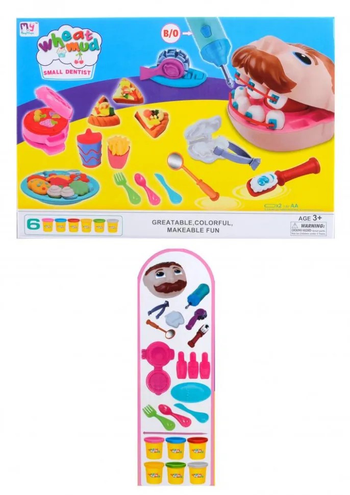 

Детский набор для лепки Ming Yi Toys "Стоматолог" 666-45 с аксессуарами