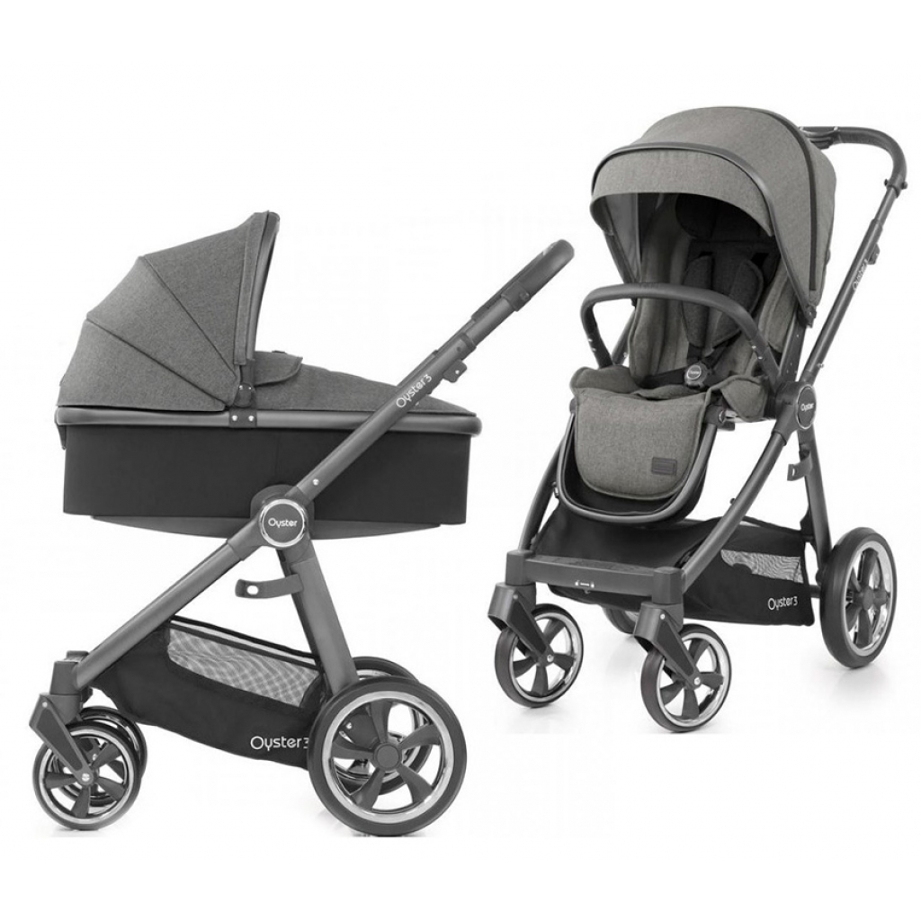 

Универсальная коляска 2 в 1 BabyStyle Oyster 3 Mercury / City Grey NEW