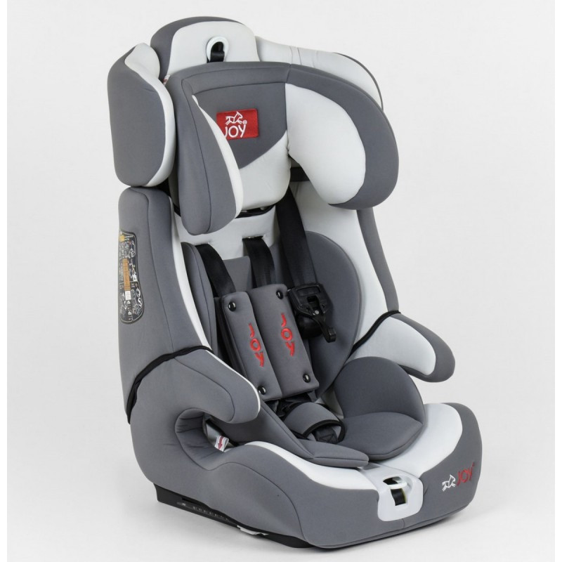 

Автокресло детское универсальное бустер ISOFIX Joy FX 9559 Бело-серый (9-36 кг), от 1 года, регулировка наклон