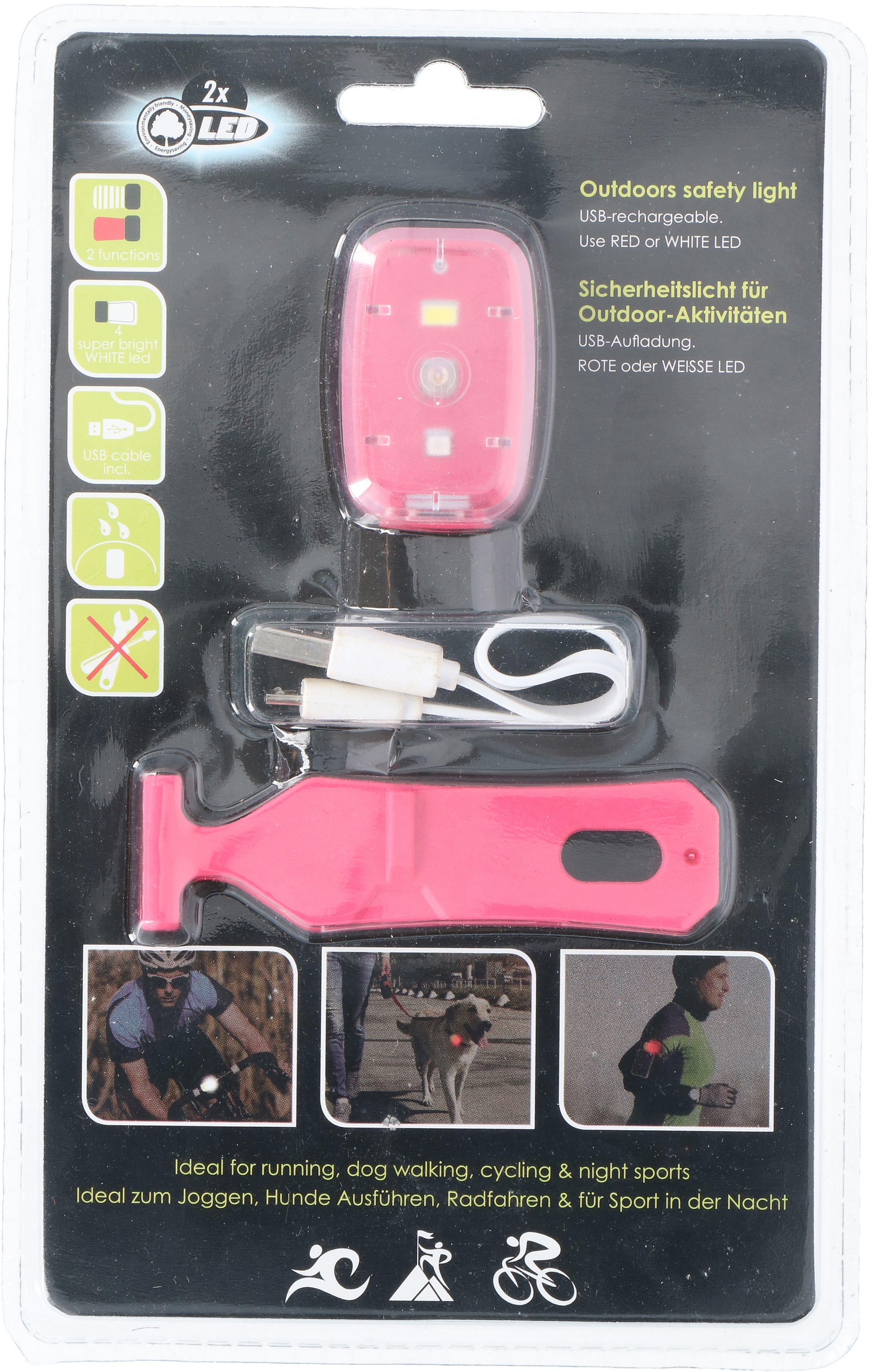 

Велосипедный фонарь Bicycle Gear с зарядкой Розовый (871125286298-2 rose)
